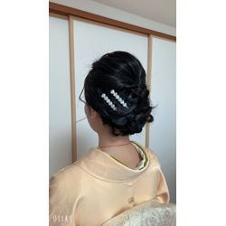 「先生の着付が本当に綺麗で、他の人より“私が一番綺麗だと思えたんです✨”」嬉しいご感想のくリピーター様　上品ゆるふあヘアの画像1