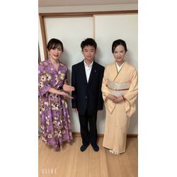 「先生の着付が本当に綺麗で、他の人より“私が一番綺麗だと思えたんです✨”」嬉しいご感想のくリピーター様　上品ゆるふあヘアの画像2