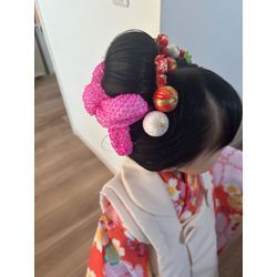 可愛いいな　3歳七五三(新日本髪風)の画像2