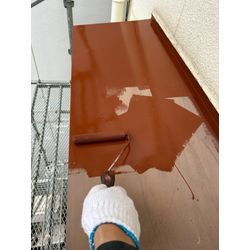 3階建て　2階軒先塗装　3階雨樋塗装！②の画像2