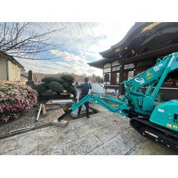 千葉県柏市　春日灯籠移動の画像1