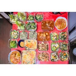 菜の花の辛子酢味噌和え🥬ホタテのグラタンの画像2