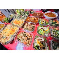 菜の花の辛子酢味噌和え🥬ホタテのグラタンの画像3