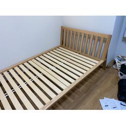 無印良品もたれかかれる木製ベッドの画像3