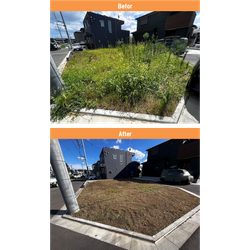 【相模原市】建築予定地の除草作業　2025年7月31日の画像1