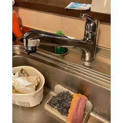 キッチン混合水栓交換　城里町の画像2