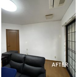 埼玉県　さいたま市　壁紙コーティング施工　「額縁跡の汚れをキレイにできますか？」というお客様からのご質問の画像2