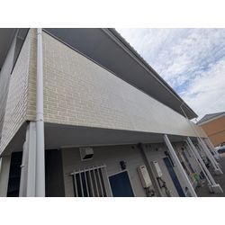 大分県初施工は河野工業　アパート塗り替え工事の画像3