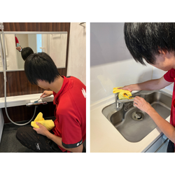 「気になる水まわりもピカピカに！プロの丁寧クリーニング (^^)」の画像1