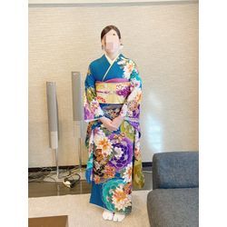 26/1/12 成人の集い　振袖　リボンシニヨンの画像1