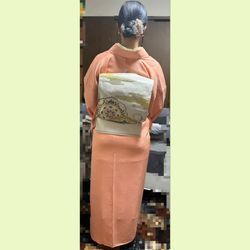 【色無地・二重太鼓】6/14 お宮参りのお着付けをさせて頂きましたの画像2