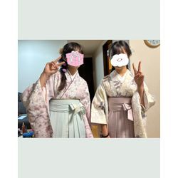 【卒業生】お嬢さまお二人の袴お着付け➕ヘアアレンジの画像1