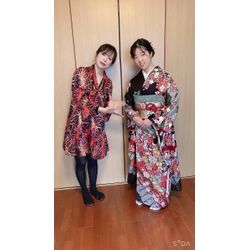 両家顔合わせ　振袖　ご希望のゆるふあ似合わせヘアアレンジでの画像2