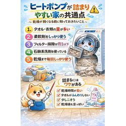 ヒートポンプが詰まりやすい家の共通点の画像1