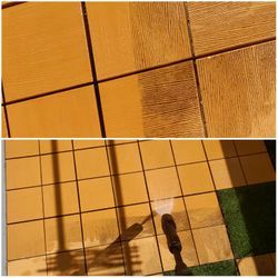 ベランダクリーニング❣  ウッドタイル敷きで＋作業時間の画像2