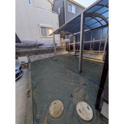 神奈川県鎌倉市にて除草シート敷きと砂利敷きを行いました　part.2の画像1