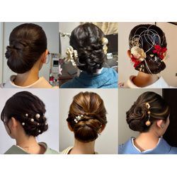 お着物に合わせたシニョン🇯🇵ヘアセット②👘の画像1