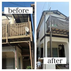 豊中市で外壁塗装工事を行いましたの画像1