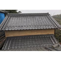 蔵の瓦屋根葺き替え工事の画像1