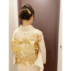 25/12/21 お宮参り　訪問着　ロングヘアの画像2