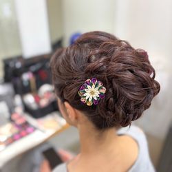 着物に似合うカジュアルヘアアレンジの画像2