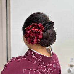 着物に似合うカジュアルヘアアレンジの画像1