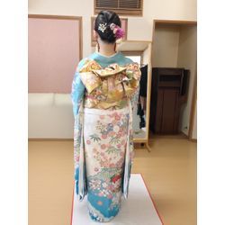 結婚式ご参列の振袖着付をさせていただきました。の画像2