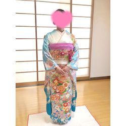 結婚式ご参列の振袖着付をさせていただきました。の画像1