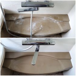 市販カビ取り剤でも🙅ダメでした💦　お風呂のクリーニング🛀の画像2