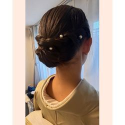 【お宮参り】お母さまお着付け➕ヘアアレンジの画像3