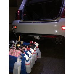 ♢灯油こぼし・中和剤使用・車内消臭作業・クリーニング・の画像1