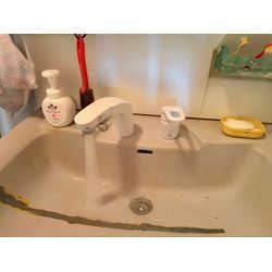 洗面台　混合水栓交換の画像1