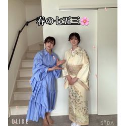 「春の七五三参りそう、春のようにとにかく可愛く、陽だまりような爽やかママとファミリー様に出会ったぁ💕💕💕」の画像1