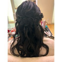 大学卒業🎓袴にハーフアップの画像2