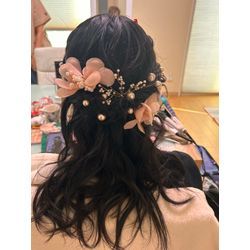 大学卒業🎓袴にハーフアップの画像1