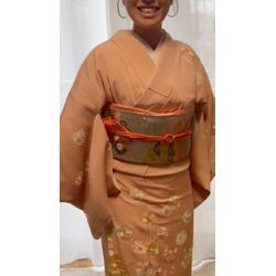 お宮詣り　ピンクオレンジコーデの画像1