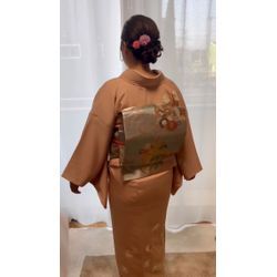 お宮詣り　ピンクオレンジコーデの画像2