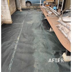 埼玉県　川越市　庭の防草シート敷き作業の画像2