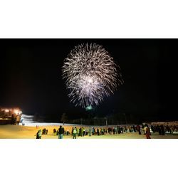 猪苗代スキー場の絶景と湖のパノラマの画像1