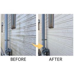 戸建て住宅／北側の外壁洗浄 施工事例🫧の画像3