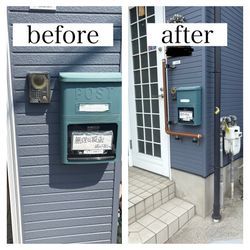 摂津市で玄関先に手すりを取り付けましたの画像1