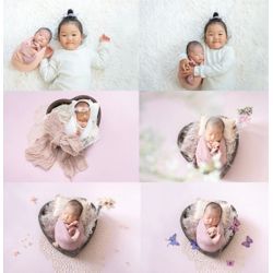 ニューボーン　姉妹写真♡の画像1