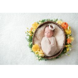 【黄色系】ニューボーンフォトお花のお色目見本の画像2