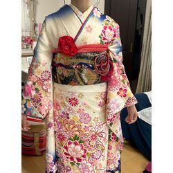 本日のお客様！帯結びにもお華を！の画像1