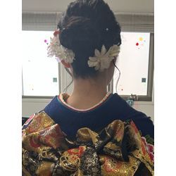 本日のお客様！帯結びにもお華を！の画像2