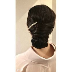 入園式ママの着付&和装タイトシニヨンヘアセットの画像1