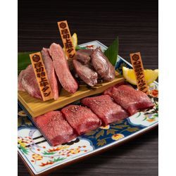 【舌に寄り添う、静謐な厚み】――たけ田の三種タン盛り合わせの画像1