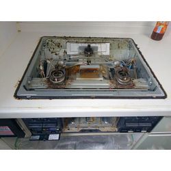 高崎市で吹きこぼれなどで傷んだガスビルトインコンロの交換工事の画像2