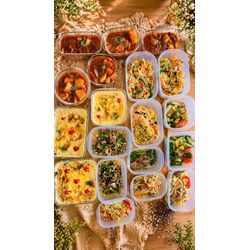 ニラと小松菜たっぷり🥬パッタイと牛肉のデミグラス煮込みの画像1