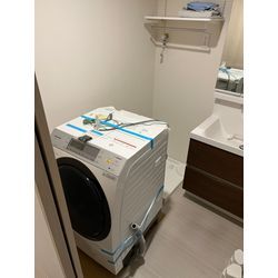 国立市　ドラム式洗濯機　取り付け！の画像1